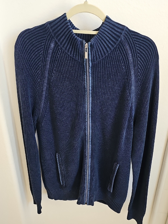 Tommy Bahama Other - Tommy Bahama Men's Large Full Zip Ribbed Knit Sweater Jacket EUC